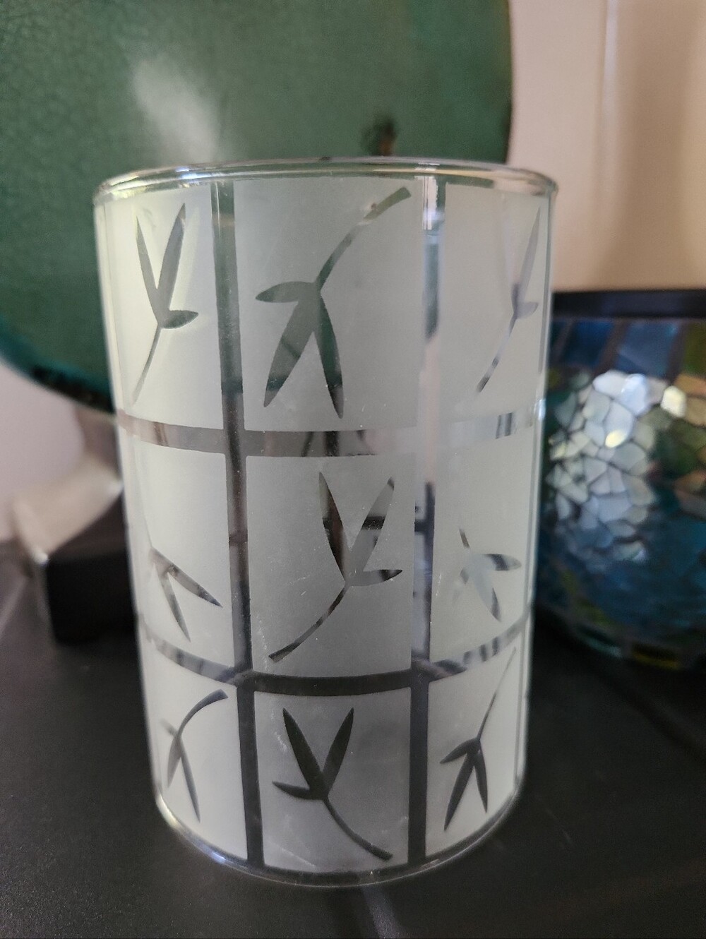 Partylite Bamboo Sconce Candle Holder Replacement Globe Glass Only